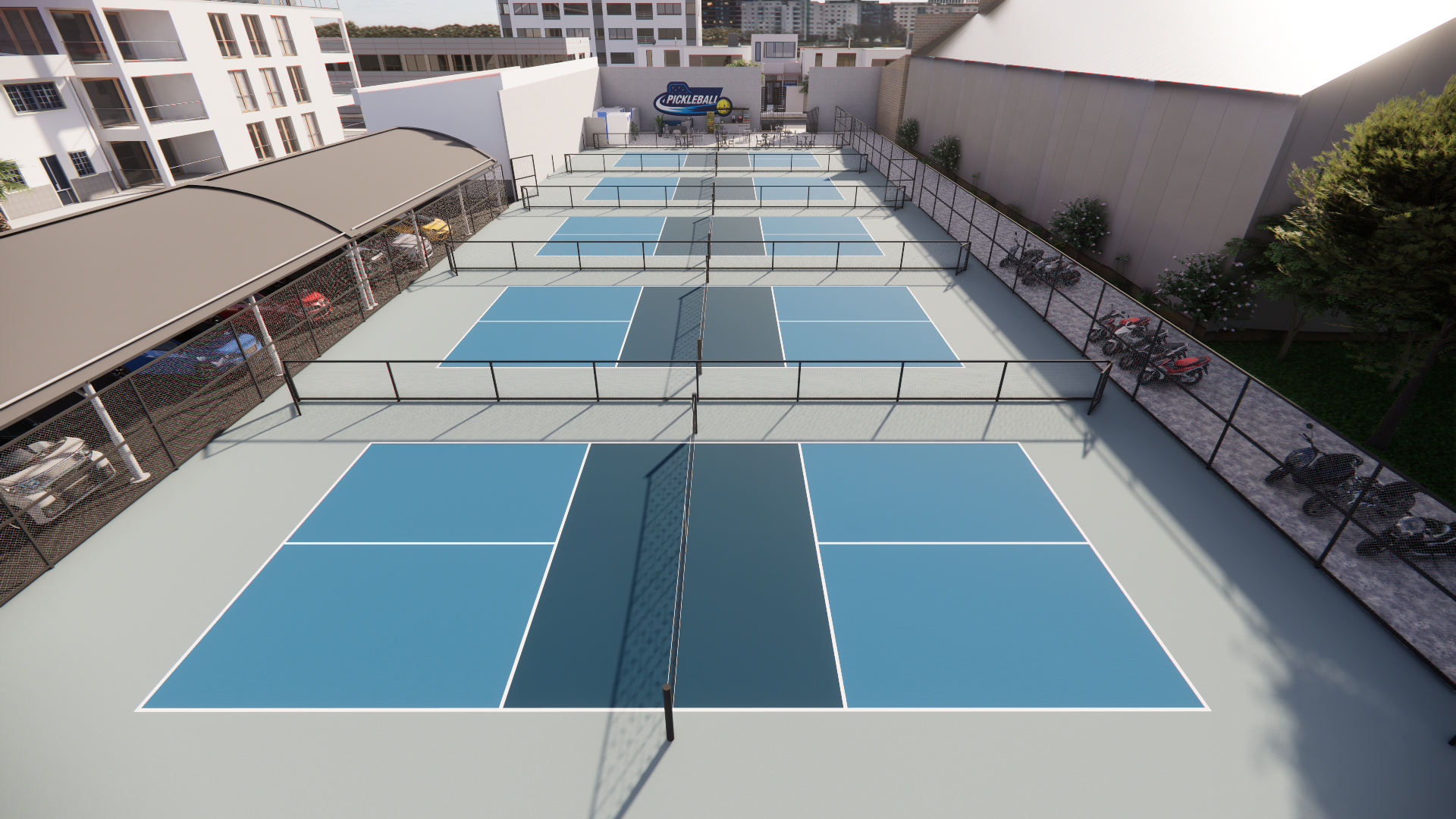 Thiết kế 5 sân pickleball